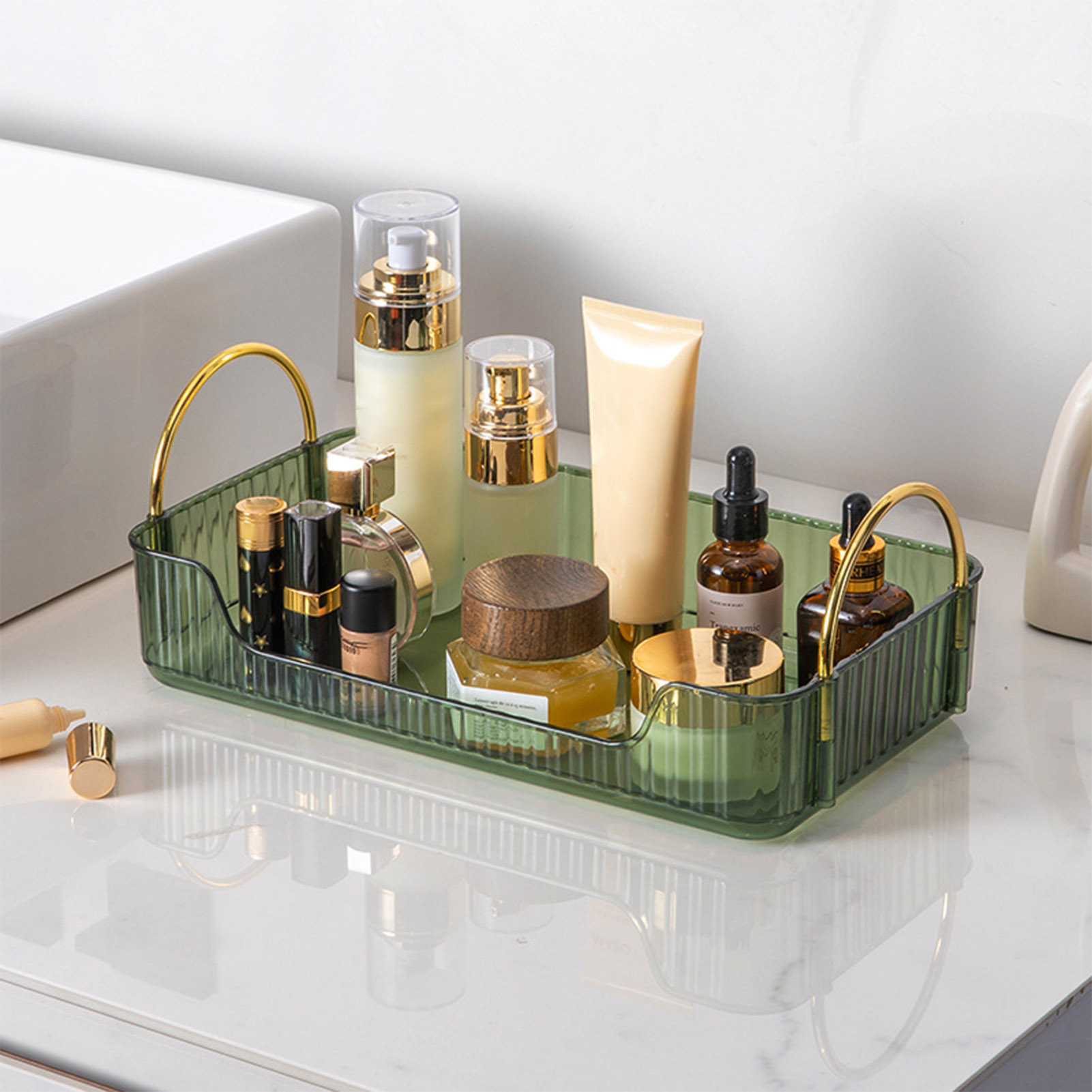 Luxury Skincare Makeup - Organizador de baño de lujo, estante