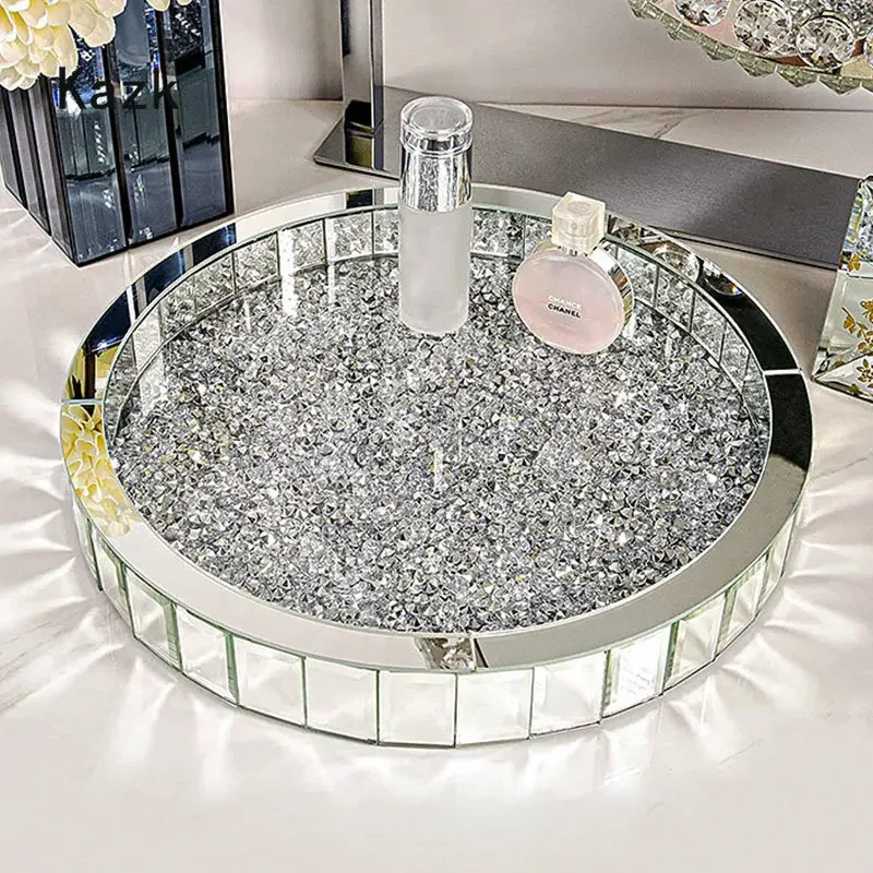 Luxury Skincare Bottles - Bandejas de almacenamiento de vidrio con