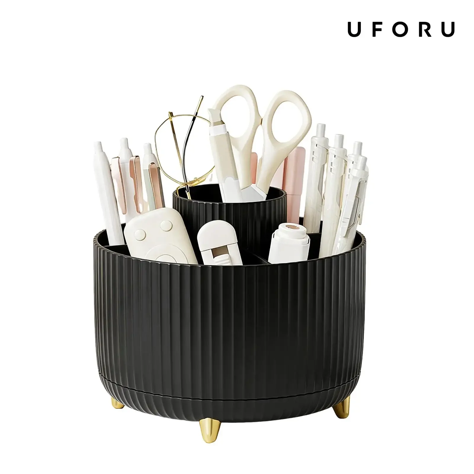 Luxury Skincare Makeup - Organizador de Maquillaje Giratorio 360° de